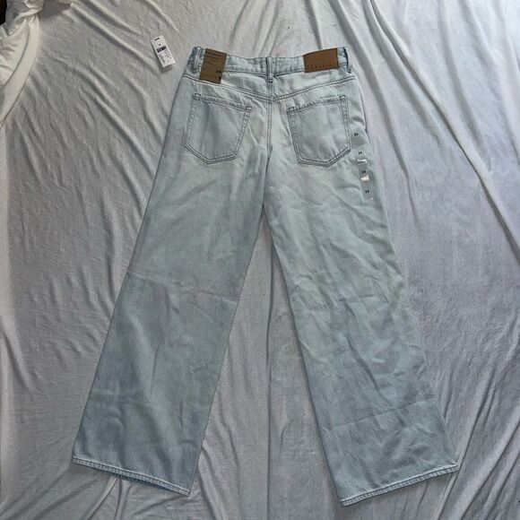 Pacsun Eco Light Blue Ripped Low Rise Baggy Jeans NWT - Picture 9 of 11